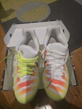 JA 3s NiKE Men's Athletic Running Shoes in Neon Yellow & Orange